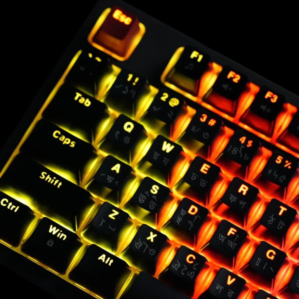 JEDEL KL114 | BANGLA LAYOUT | MECHANICAL GAMING KEYBOARD thumbnail 2