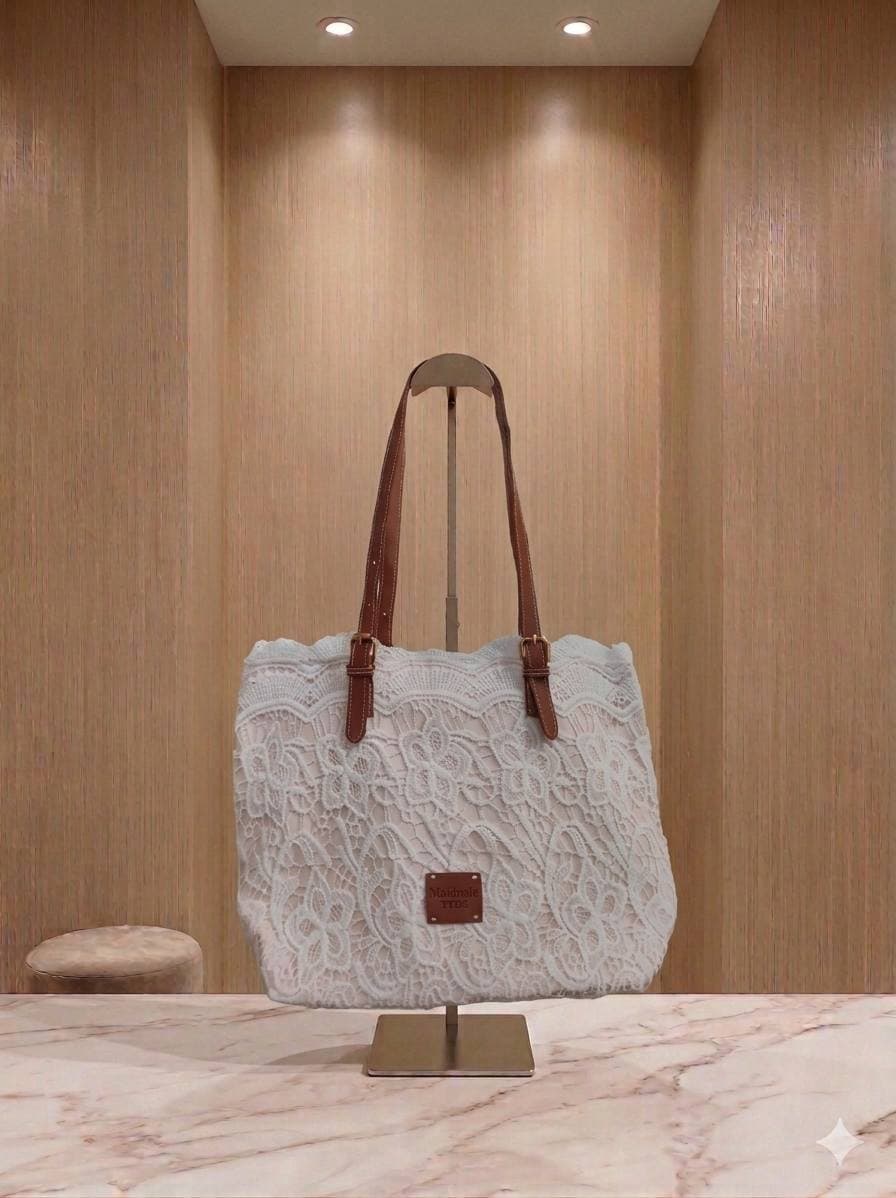 Elegant Lace Tote Bag